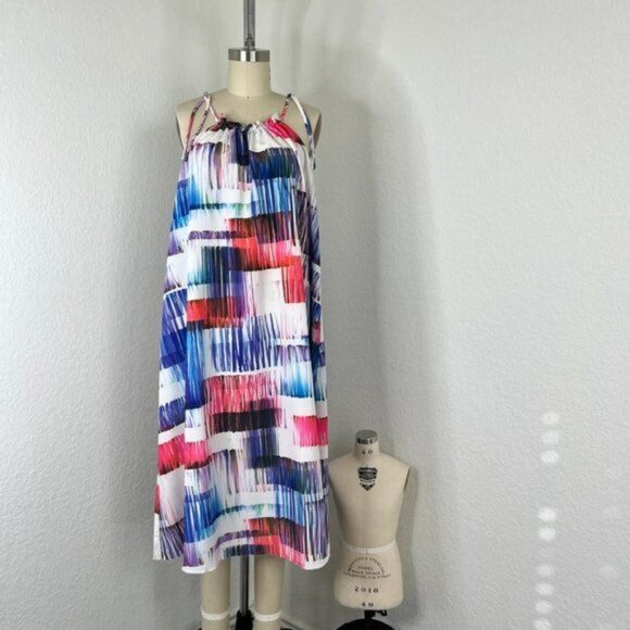 Anthro 'Sonora' Sachin + Babi Tie Dye Water Color Midi Dress - Picture 2 of 10